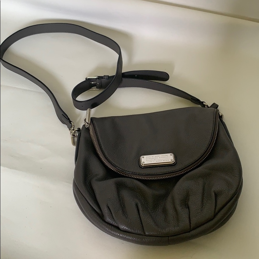 Marc by Marc Jacobs leather grey crossbody bag